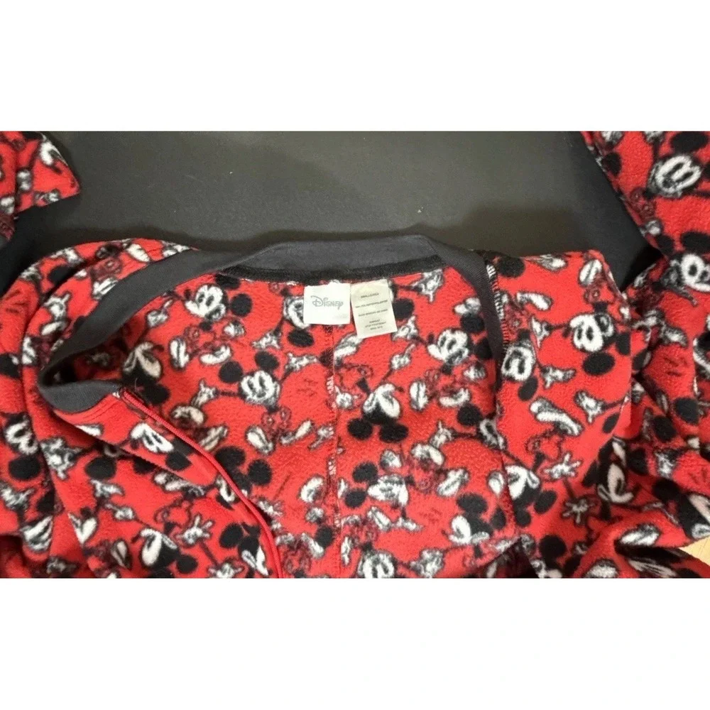 Disney Mickey Mouse Red Footed Pajamas Women's Small Gently Used - Picture 5 of 15